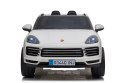 Porsche Cayenne S na akumulator dla dzieci Lakier Biały SUV + Pilot