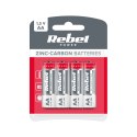 Baterie cynkowo węglowe REBEL R6 4szt/bl