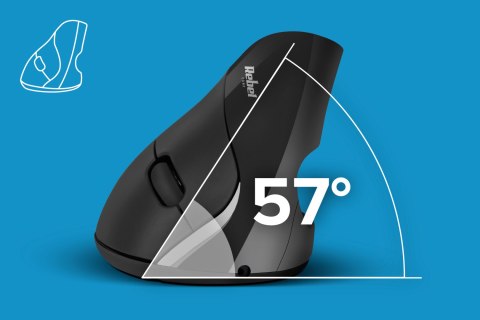 Bezprzewodowa mysz pionowa Rebel WM500