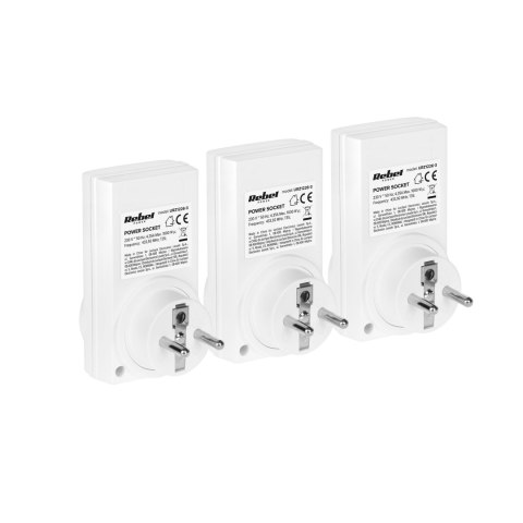 Gniazdo sieciowe Rebel sterowane pilotem (1+3)