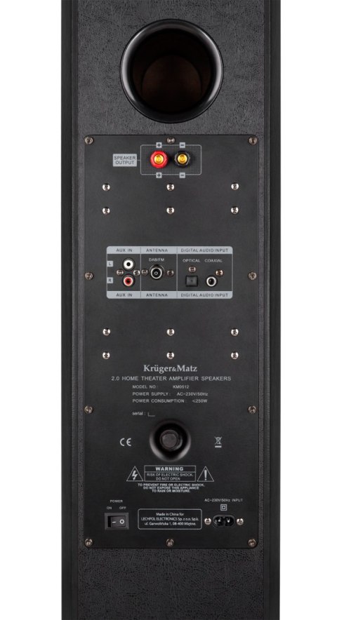 Kolumny głośnikowe aktywne Kruger&Matz Passion, zestaw 2.0, kolor czarny