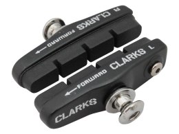 Klocki hamulcowe V-brake CLARKS CPS459 ELITE ROAD PADS, Dla Shimano/Campagnolo, 55mm, Warunki Suche, Szosa, Czarne (NEW)