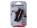 Klocki hamulcowe V-brake CLARKS CPS958 INTEGRATED PADS MTB/HYBRID ELITE, 72mm, Warunki Suche i Mokre, V-brake, Mtb, Czerwono-cza