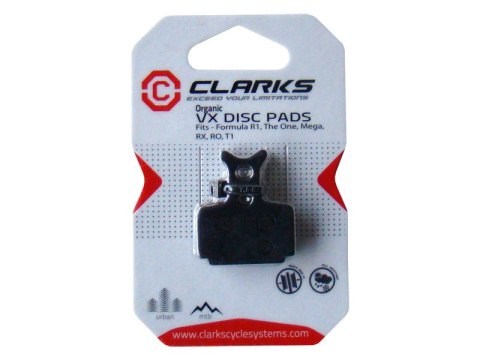 Okładziny hamulcowe CLARKS VX850 Żywiczne, Dla FORMULA (R1, The One, Mega, RX, RO, T1) (NEW)
