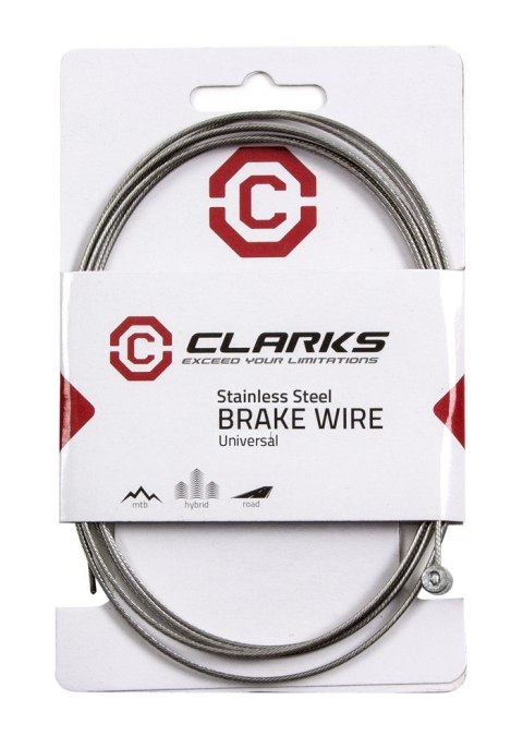 Linka hamulca CLARKS W6053, Nierdzewna Do MTB, 2000 x 1.5mm (NEW)