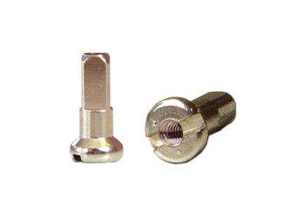 Nyple CNSPOKE BN25, Mosiężne 14G 25mm, Srebrne 36 szt.