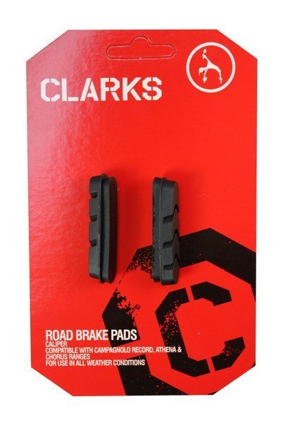 Wkładki klocków hamulcowych V-brake CLARKS CP220 ROAD, 50mm, Warunki Suche, Szosa, Czarne (NEW)