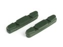 Wkładki klocków hamulcowych CLARKS CP231 dla Shimano/Campagnolo, 52mm, Do obręczy ceramicznych, Szosa, Zielone (DWZ)