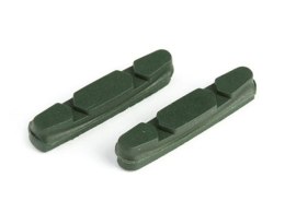 Wkładki klocków hamulcowych CLARKS CP231 dla Shimano/Campagnolo, 52mm, Do obręczy ceramicznych, Szosa, Zielone (DWZ)