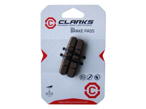 Wkładki klocków hamulcowych V-brake CLARKS CPS200CARB ROAD, Dla Shimano/Sram/Tektro/Campagnolo, 52mm, Szosa, Do obręczy karbonow