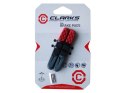 Wkładki klocków hamulcowych V-brake CLARKS CPS501 INSERTS MTB/HYBRID ELITE, 72mm, Warunki Suche i Mokre, V-brake, Mtb, Czerwono-