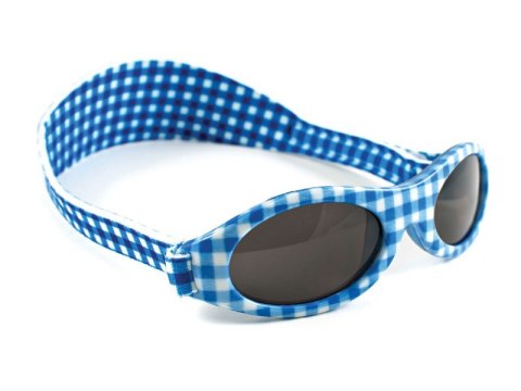 Okularki dziecięce OKBABY roz. 0-2 lata, błękitno-biała kratka (DWZ)