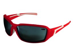 Okulary LAZER XENON Matte Red (Smoke-Silver Mirror) (WYPRZEDAŻ -60%)
