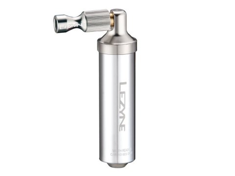 Pompka ręczna LEZYNE ALLOY DRIVE CO2 + 1x nabój gazowy 16g srebrna (WYPRZEDAŻ -50%)