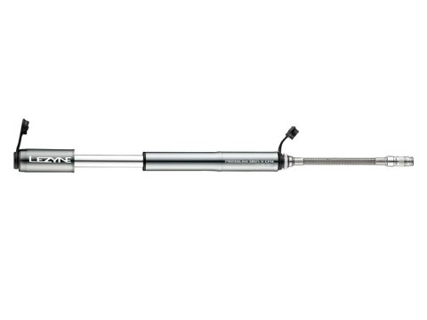 Pompka ręczna LEZYNE PRESSURE DRIVE CFH HP 120psi metalowy przewód CO2 + 1x nabój gazowy 16g grafitowa (WYPRZEDAŻ -50%)