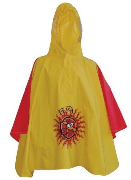 Ponczo dziecięce GIRAFFE żółte z kapturem roz.92 (WYPRZEDAŻ -60%)