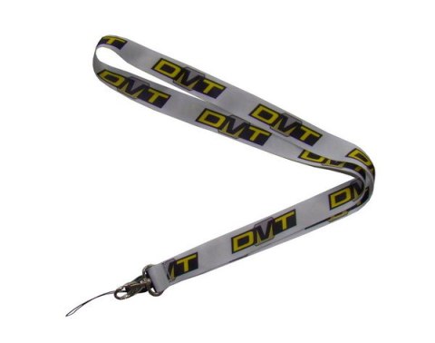 Smycz DMT biała z logo (WYPRZEDAŻ -60%)