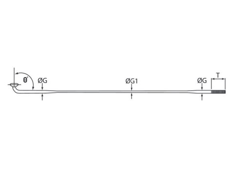 Szprychy CNSPOKE DB474 2.0-1.5-2.0 stal nierdzewna 290mm czarne 36szt.