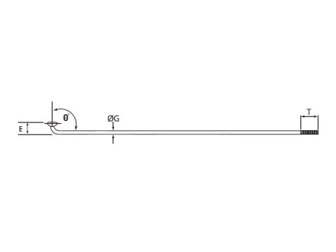 Szprychy CNSPOKE MAC14 2.0-2.0-2.0 stal nierdzewna 268mm czarne 72szt
