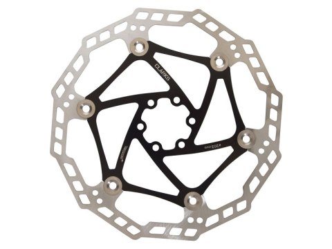 Tarcza hamulcowa pływająca CLARKS CFR-09FS 203mm, Mocowanie IS (6 śrub), Srebrno-czarna, Waga 113g (DWZ)