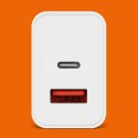 Ładowarka sieciowa Kruger&Matz GaN dual USB z funkcją Power Delivery i Quick Charge