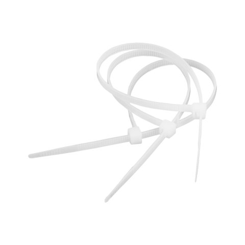 Opaski zaciskowe 4.8mm/25cm białe