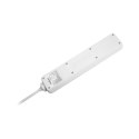 Przedłużacz 5 gniazd 3m typu niemieckiego z przełącznikiem (3x1,5mm) Rebel biały