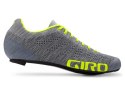 Buty męskie GIRO EMPIRE E70 KNIT grey heather highlight yellow roz.42,5 (WYPRZEDAŻ -50%)