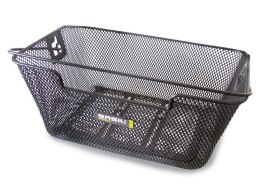 Kosz tylny na bagażnik BASIL CAPRI FLEX + haczyki mocujące Bottom hooks, stalowy czarny (NEW)