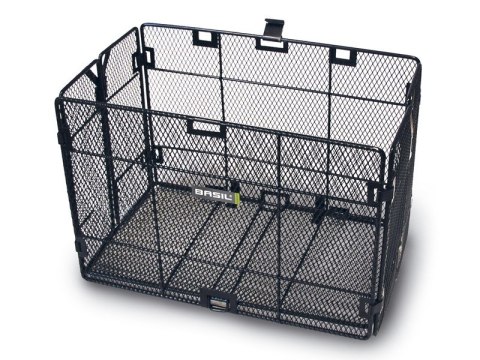 Kosz tylny na bagażnik BASIL CATANIA, stalowy czarny (WYPRZEDAŻ -50%)