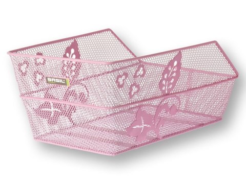 Kosz na tylny bagażnik BASIL CENTO FLOWER stalowy różowy (NEW)
