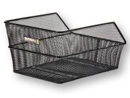 Kosz tylny na bagażnik BASIL CENTO S FM, FIXED MOUNTED, mocowanie stałe, stalowy czarny (NEW)