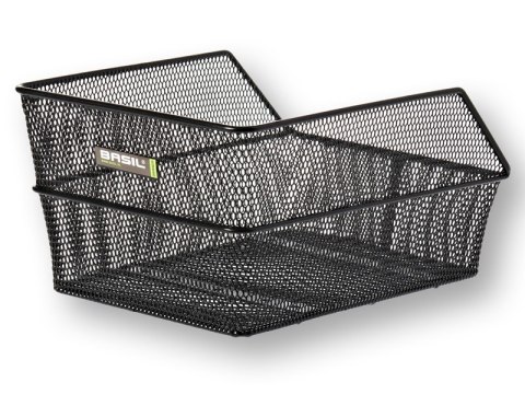 Kosz tylny na bagażnik BASIL CENTO S FM, FIXED MOUNTED, mocowanie stałe, stalowy czarny (NEW)