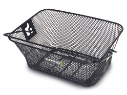 Kosz tylny na bagażnik BASIL TIGRE JUNIOR + haczyki mocujące Bottom hooks, stalowy czarny (WYPRZEDAŻ -50%)