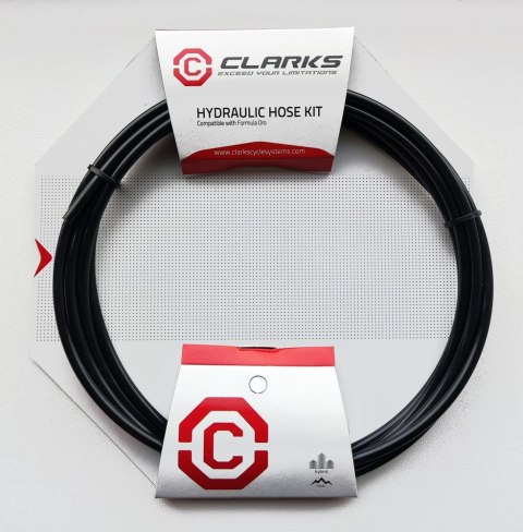 Przewód hamulca hydraulicznego CLARK'S HAYES (Stroker Trail, Ace, Gram, Camino, Prime) z końcówkami przód tył 3000mm czarny (DWZ
