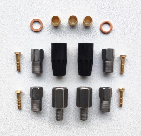 Przewód hamulca hydraulicznego CLARKS dla AVID SRAM (Elixir, CR, XX, XO) z końcówkami przód tył 3000mm czarny (DWZ)
