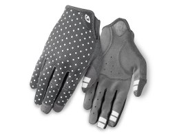 Rękawiczki damskie GIRO LA DND długi palec dark shadow white dots roz. M (obwód dłoni 170-189 mm / dł. dłoni 170-184 mm) (NEW 20