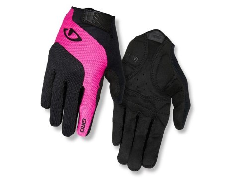 Rękawiczki damskie GIRO TESSA GEL LF długi palec black bright pink roz. S (obwód dłoni 155-169 mm / dł. dłoni 160-169 mm) (WYPRZ