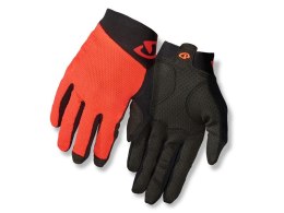 Rękawiczki męskie GIRO RIVET II długi palec vermillion black roz. XXL (obwód dłoni od 267 mm / dł. dłoni od 211 mm) (WYPRZEDAŻ -