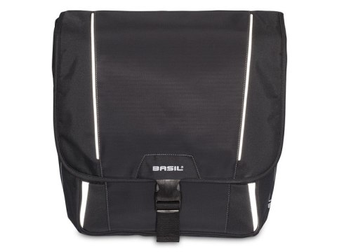 Sakwa podwójna BASIL SPORT DESIGN DOUBLE PANNIER BAG 32L, Universal Bridge System, czarna (WYPRZEDAŻ -50%)