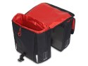 Sakwa podwójna BASIL SPORT DESIGN DOUBLE PANNIER BAG 32L, Universal Bridge System, czarna (WYPRZEDAŻ -50%)
