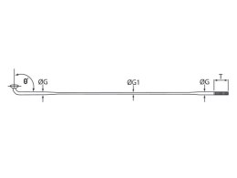 Szprychy CNSPOKE DB474 2.0-1.5-2.0 stal nierdzewna 274mm czarne 36szt.
