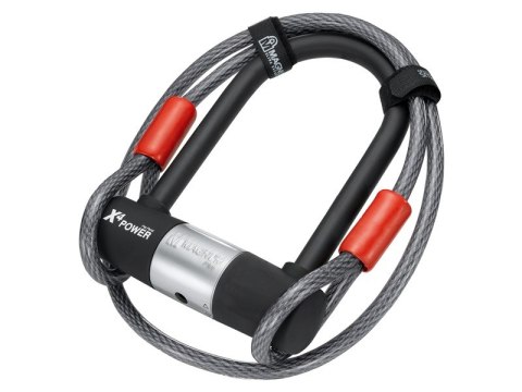 Zapięcie rowerowe MAGNUM 3003 U-LOCK + CABLE - 14mm 115mm 230mm - 5 x Klucze z kodem + LINKA 10mm 120cm (NEW)