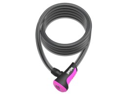 Zapięcie rowerowe ONGUARD NEON 8162PN Linka - 12mm 180cm - 2x Klucze Różowe (NEW)