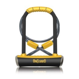 Zapięcie rowerowe ONGUARD PITBULL DT 8005 U-LOCK + CABLE - ⌀14mm, Wymiary: 115mm x 230mm, 5x Kluczy z kodem + LINKA 10mm x 120cm