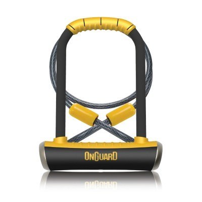 Zapięcie rowerowe ONGUARD PITBULL DT 8005 U-LOCK + CABLE - ⌀14mm, Wymiary: 115mm x 230mm, 5x Kluczy z kodem + LINKA 10mm x 120cm