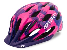 Kask dziecięcy juniorski GIRO RAZE berry blue flowers roz. Uniwersalny (50-57 cm) (NEW 2025)