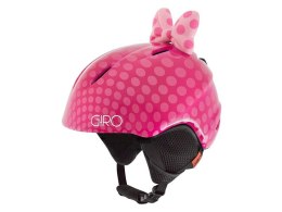 Kask zimowy GIRO LAUNCH PLUS pink bow polka dots roz. S (52-55.5 cm) (NEW 2023/2024)