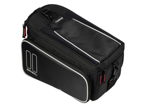 Torba na bagażnik BASIL SPORT DESIGN TRUNKBAG 7-15L, Universal Bridge System, wodoodporna czarna (NEW)
