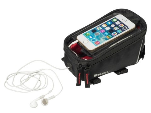 Torba na ramę BASIL SPORT DESIGN FRAME BAG + RAINCOVER 1L, wodoodporna czarna (NEW)